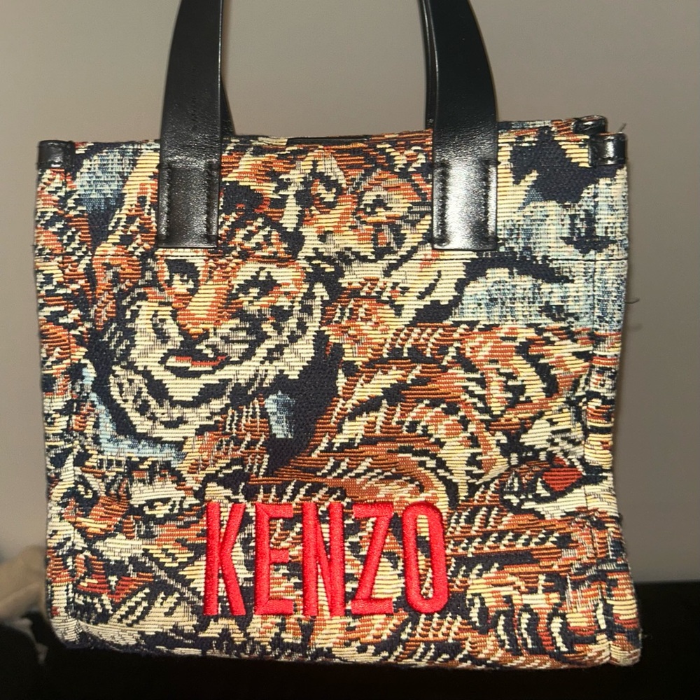 Kenzo Multicolor Tiger Pattern Tote